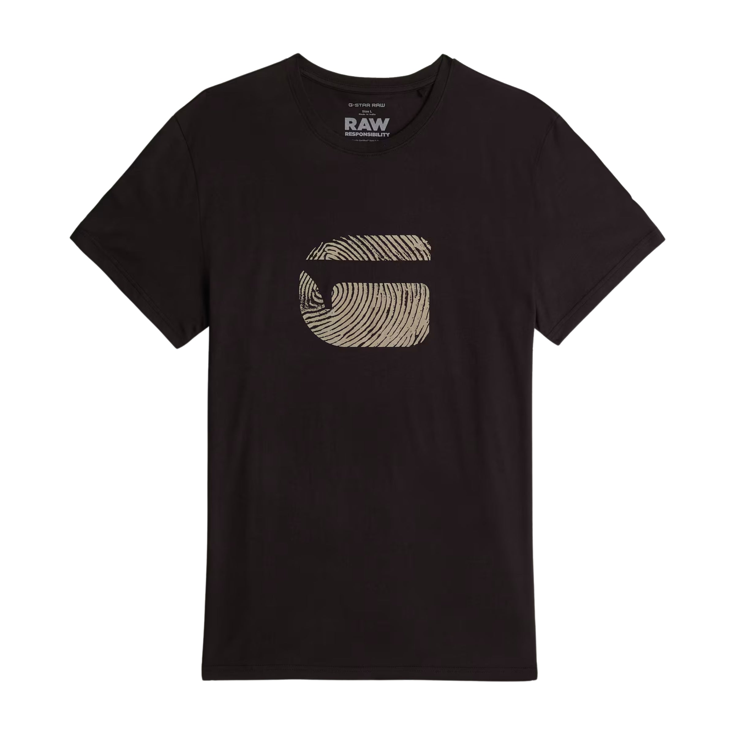 G-Star T-Shirt Finger Print Burger R T Black